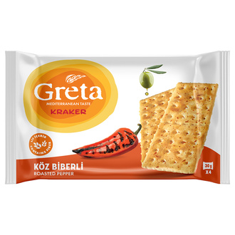 Greta Közlenmiş Kırmızı Biberli Kraker 4*30 Gr