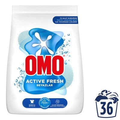 Omo Active Fresh Beyazlar Toz Deterjanı 5,5 kg