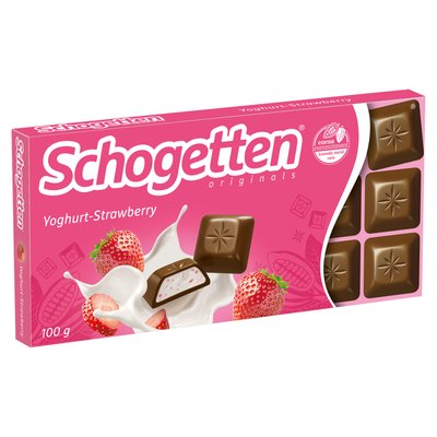 Schogetten Yoğurt ve Çilek Aromalı Çikolata 100 G