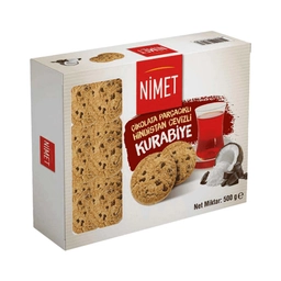 Nimet Hindistan Cevizli Çikolata Parçalı Kurabiye 500 G