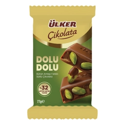 Ülker Bütün Antep Fıstıklı Çikolata 77 G