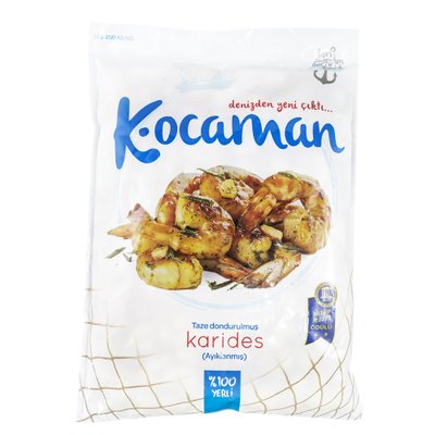 Kocaman Karides 100/200 %50 Glaze Donuk 1000 g