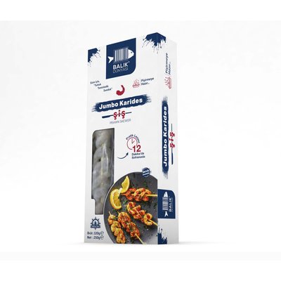 Balık Dünyası Jumbo Karides Şiş 320 g