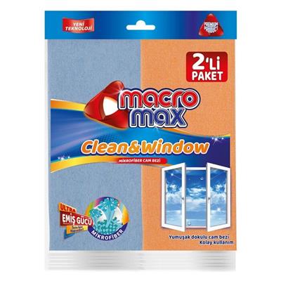 Macromax Mikrofiber Cam Bezi 2'li