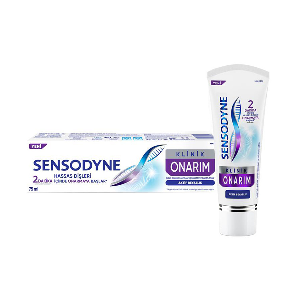 Sensodyne Klinik Onarım Aktif Beyazlık Diş Macunu 75 ml