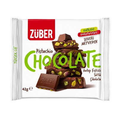 Züber Antep Fıstıklı Sütlü Çikolata 42 G