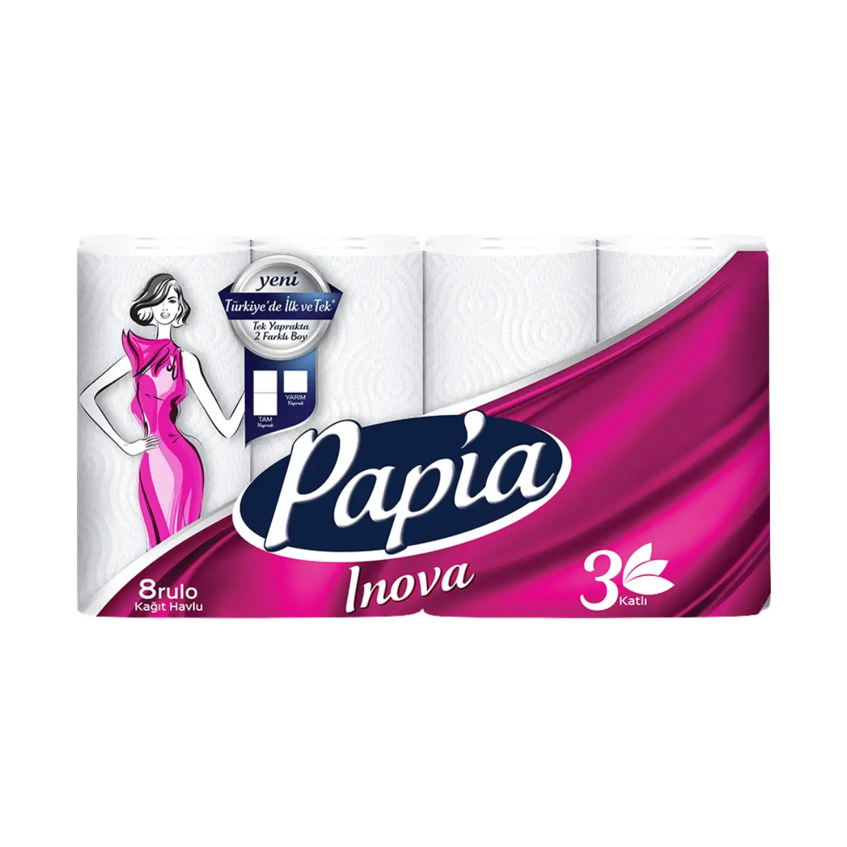 Papia Havlu 8'li 3 Katlı