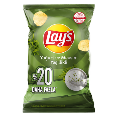 Lay's Yoğurt & Mevsim Yeşillikleri Parti Boy 160 G