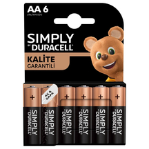 Simply Duracell Aa Kalem Pil 6'lı