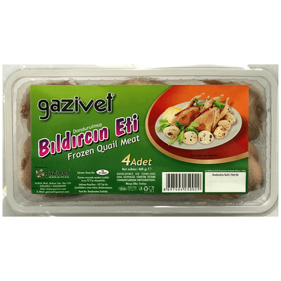 Gazivet 4 Lü Genç Bıldırcın Eti Şoklu