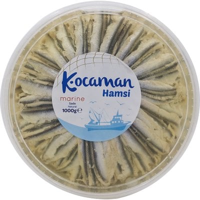 Kocaman Hamsi Sade Naturel Fileto Marine 1000 g