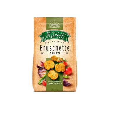Maretti Bruschette Akdeniz Sebzeleri Kızartılmış Ekmek Cips 140 g