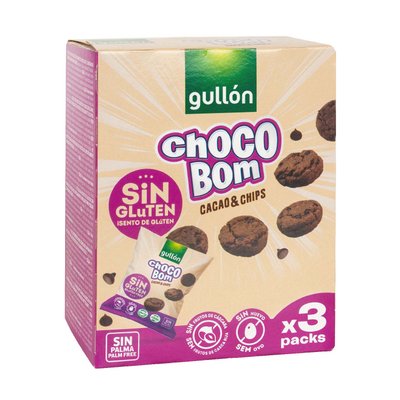 Gullon Çikolata Parçacıklı Glutensiz Kakaolu Kurabiye 120 g