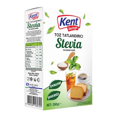 Kent Stevia Toz Tatlandırıcı 250 g
