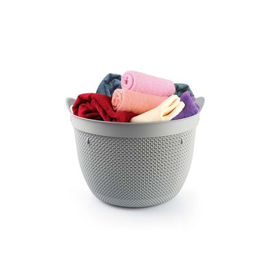 Damla Desenli M171 Yuvarlak Büyük Sepet 30 L