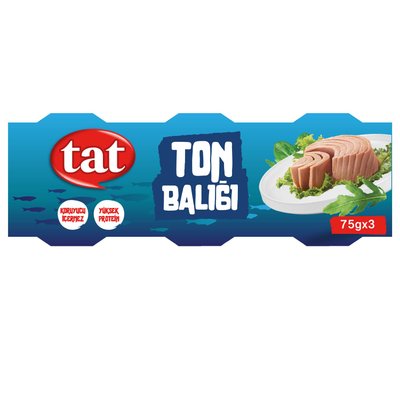 Tat Ayçiçek Yağlı Ton Balığı 3X75 g