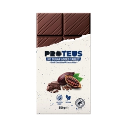 Proteus Bitter Kakao Nibi Şeker İlavesiz Çikolata 50 G