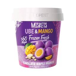 Miskets Çikolata Kaplı Ube & Mango Dondurulmuş 100 G