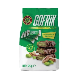 Gofrik Antep Fıstıklı Sütlü Çikolata Kaplı Gofret 125 G