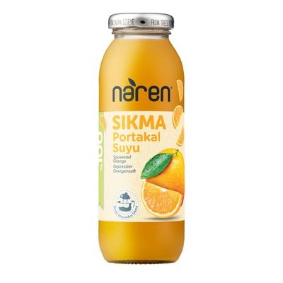 Naren 100 Sıkma Portakal Suyu 250 Ml Cam Şişe