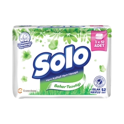 Solo Bahar Temizliği Islak Havlu 3x52