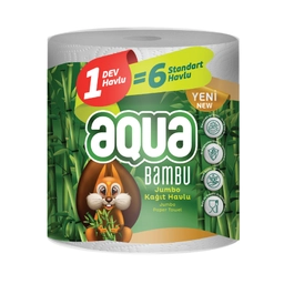 Aqua Bambu Jumbo Kağıt Havlu 1=6