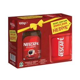 Nescafe Classic Kavanoz Kahve 100 G + Kırmızı Kupa
