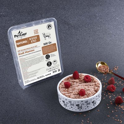Naturel Kuzu Etli Kedi Maması 500 g