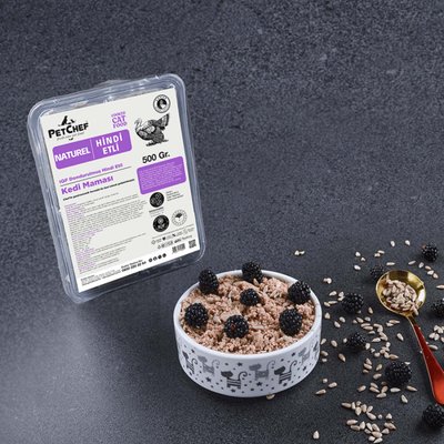 Naturel Hindi Etli Kedi Maması 500 g
