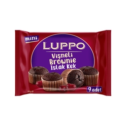 Luppo Brownie Vişne Soslu Islak Kek 9x18 G