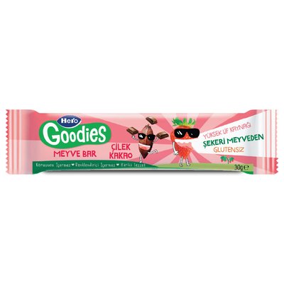 Hero Goodies Çilek Kakao Meyve Bar 30 G