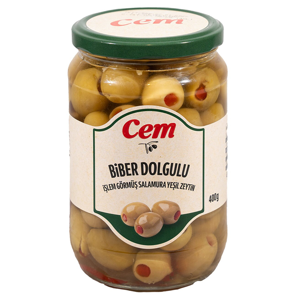 Cem Biber Dolgulu Yeşil Zeytin 141-160