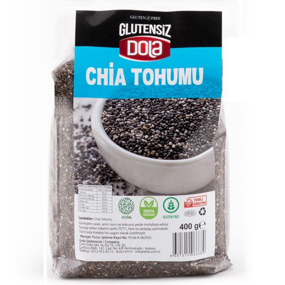 Dola Glutensiz Chia Tohumu