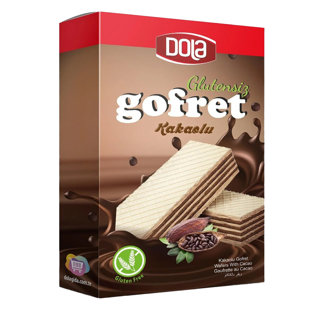 Dola Glutensiz Kakaolu Gofret