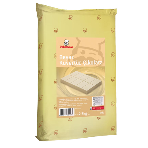 Pakmaya Beyaz Kuvertür 2,5 kg