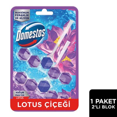 Domestos WC Blok Yoğun Parfümlü Lotus Çiçeği 2x50g