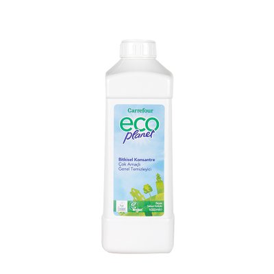 Carrefour Eco Planet Bitkisel Konstantre Çok Amaçlı Genel Temizleyici Beyaz Sabun Kokulu 1000 ml