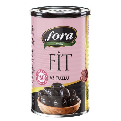 Fora Fit Az Tuzlu Yağlı Siyah Zeytin 720 g
